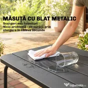 Outsunny Set de Grădină din Ratan 4 Piese cu Canapea, Fotolii, Măsuță, Bej | Aosom Romania 