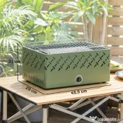Outsunny Grătar Portabil pe Cărbune cu Ventilator Integrat pentru Exterior, Verde Deschis | Aosom Romania