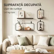HOMCOM rafturi suspendate perete, rafturi decorative moderne | Aosom Romania 
