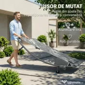 Outsunny plajă balcon parasolar dublu matrimonial | Aosom Romania