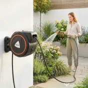 Outsunny furtun retractabil, suport furtun, role pentru furtun | Aosom Romania 