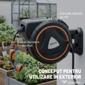 Outsunny furtun retractabil, suport furtun, role pentru furtun | Aosom Romania 