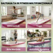 SPORTNOW airtrack saltea platformă artistică acrobatică | Aosom Romania