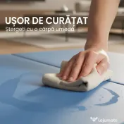 HOMCOM Covoraș de Gimnastică Pliabil, Saltea Fitness Grosime 5 cm Antiderapantă, 180 x 80 x 5 cm, Albastru Deschis | Aosom Romania