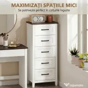 HOMCOM comodă înaltă și îngustă | Aosom Romania 