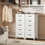 HOMCOM comodă înaltă și îngustă | Aosom Romania 