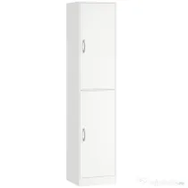 HOMCOM Bibliotecă Înaltă 180 cm, Raft Modern cu 5 Niveluri Reglabile, Mobilier Independent pentru Living, Dormitor, Birou, Alb