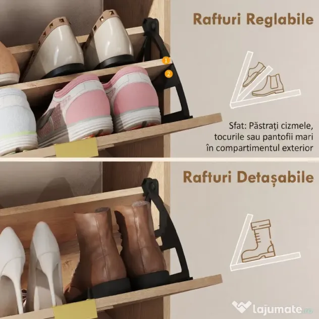 HOMCOM dulap pantofi compact | Aosom Romania