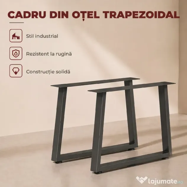 HOMCOM picioare fier suport metal bază | Aosom Romania