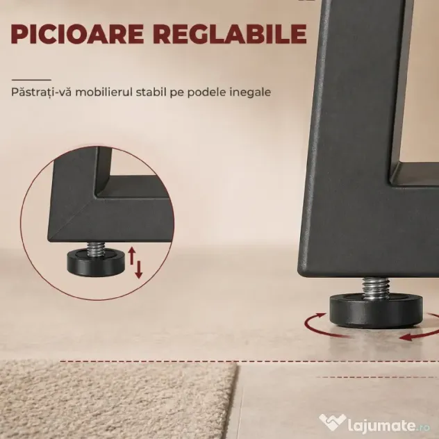 HOMCOM picioare fier suport metal bază | Aosom Romania