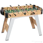 SPORTNOW Fotbal de Masă, 89 cm, Set Joc, Marcatori Manuali, Stejar Galben