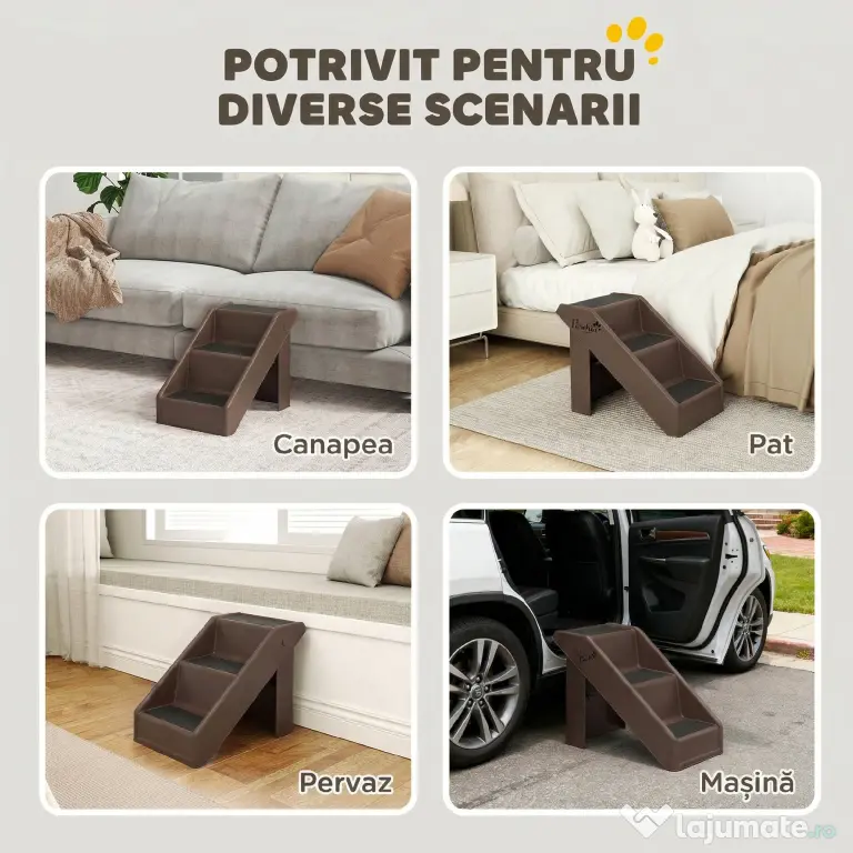 PawHut trepte pentru animale | Aosom Romania