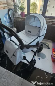 Carucior 3in1 Nola Adamex Natura Collection cu scoica testata Adac 