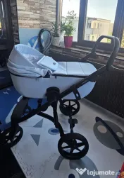 Carucior 3in1 Nola Adamex Natura Collection cu scoica testata Adac 