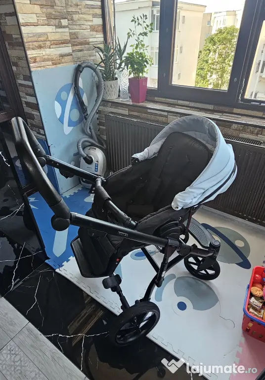 Carucior 3in1 Nola Adamex Natura Collection cu scoica testata Adac