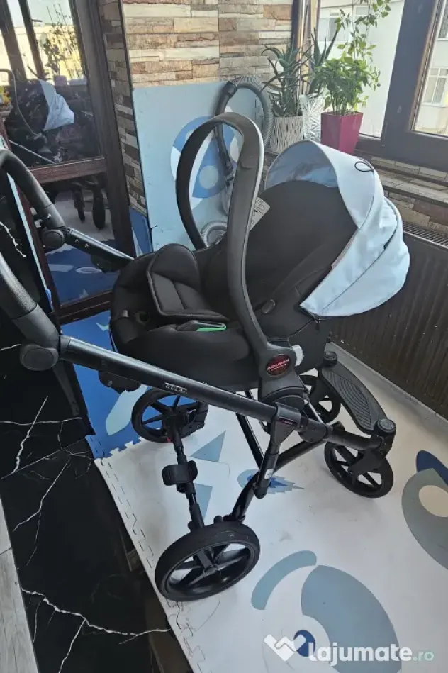 Carucior 3in1 Nola Adamex Natura Collection cu scoica testata Adac