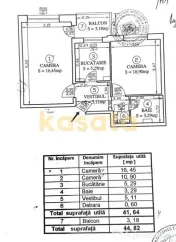 Apartament 2 camere decomandat | Metrou |Bloc reabilitat 