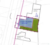 Investiție !Teren intravilan 305 mp, front 13m, cu casa dem 