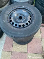 Jante tablă VW 15” ET47 5x112 +vară Nokian 195/65 R15