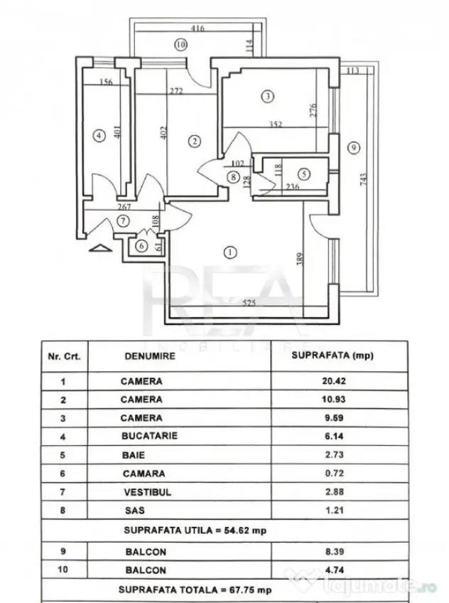 3 Camere- Centrala Proprie- Sebastian