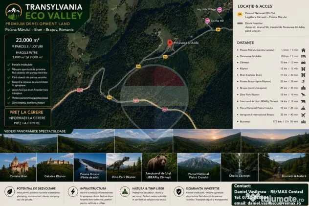 Teren extravilan Poiana Marului 8000mp, inconjurat de padure