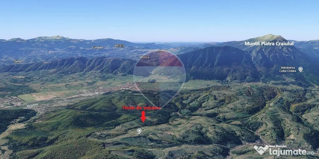 Teren extravilan Poiana Marului 8000mp, inconjurat de padure