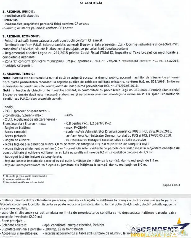 Casa demolabila 546 mp teren, Bartolomeu,rezidential invest
