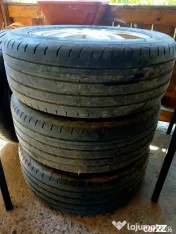 4 jante aliaj 4x100 pe 16" originale Renault, Dacia cu anvelope vara 205/55/16. 