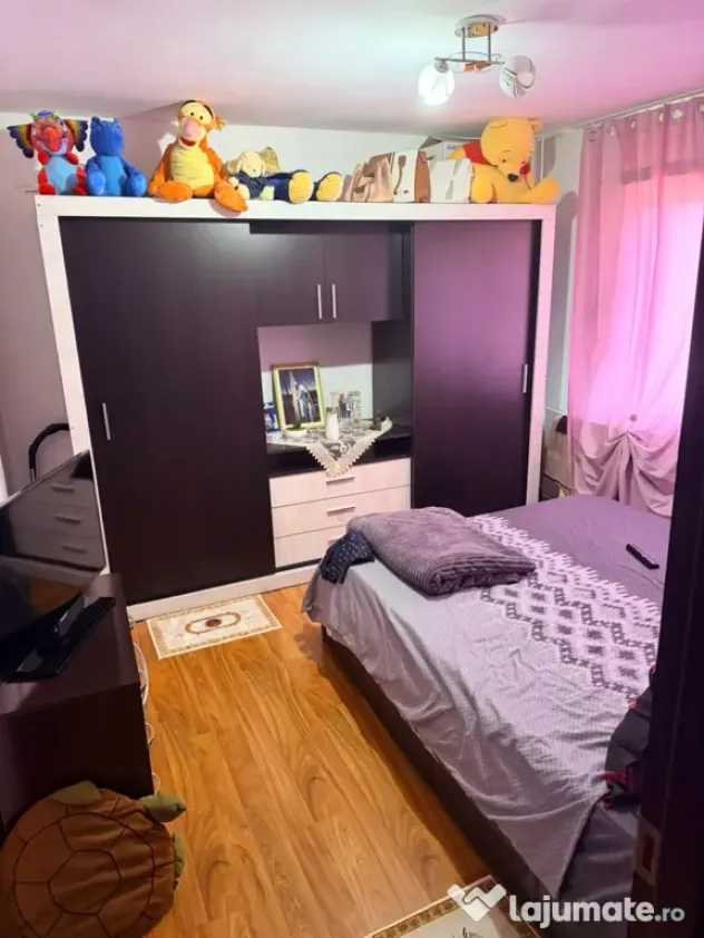 Dormitor întreg cu comandă gratis pat șifonier