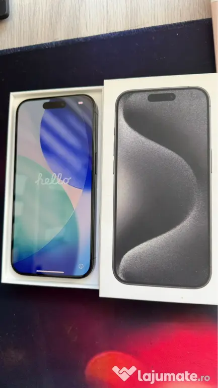 iPhone 15 pro black impecabil