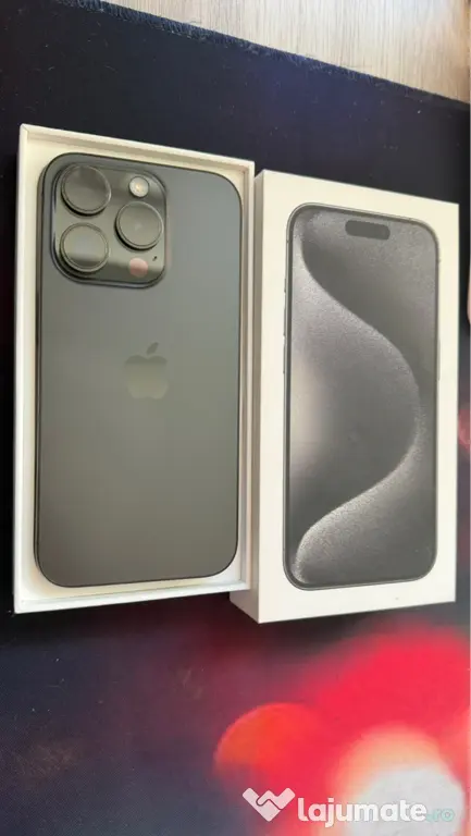 iPhone 15 pro black impecabil