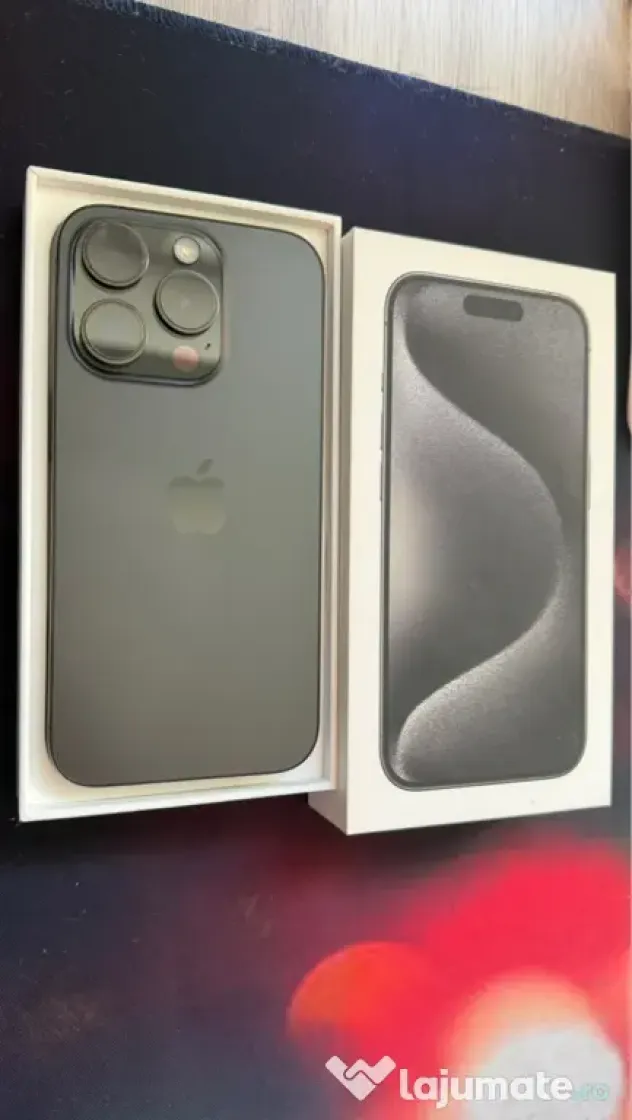 iPhone 15 pro black impecabil