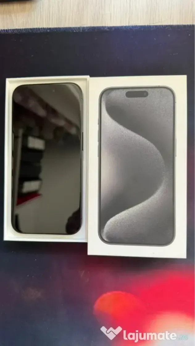 iPhone 15 pro black impecabil