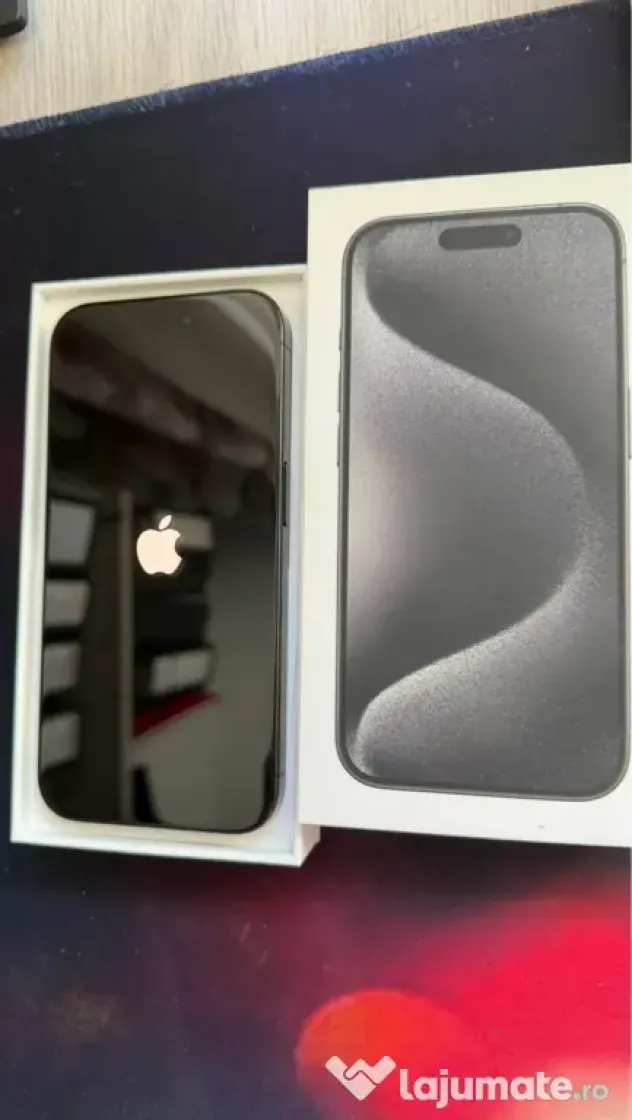 iPhone 15 pro black impecabil