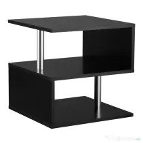 Homcom Masuta Joasa Salon – Lemn Negru 50×50×50 cm