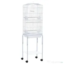 PawHut colivie pentru pasari, 46.5x36x157cm, alba