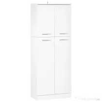 Homcom Dulap de depozitare, cu 2 compartimente și rafturi reglabile pentru dormitor living birou, 59×31×155 cm