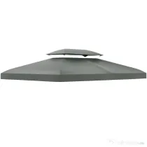 Outsunny Prelata pentru Foisor 4x3 m cu 2 Niveluri, gri