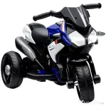 HOMCOM Motocicletă Electrică pentru Copii 3-5 Ani Max. 25kg cu Lumini, Muzică, Baterie 6V și Viteză 3km/h, 86x42x52 cm, Albastră