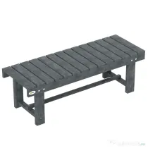 Outsunny Bancă de Exterior Impermeabilă cu 2 Locuri din Lemn de Brad, pentru Grădină și Terasă, Capacitate până la 250 kg, 110x38x35 cm, Gri