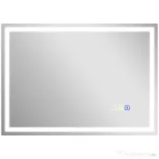 HOMCOM Oglindă Baie Antiaburire cu Lumină LED și Difuzor Bluetooth 50x70 cm 