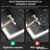 HOMCOM Oglindă Baie Antiaburire cu Lumină LED și Difuzor Bluetooth 50x70 cm 