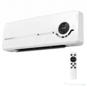 HOMCOM Aerotermă Ceramică 2000W de Perete cu 3 Moduri, Temperatură Reglabilă, Temporizator, Telecomandă, Blocare pentru Copii, Alb