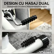 SPORTNOW Bicicletă de Cameră pentru Brațe și Picioare, Pedalieră pentru Reabilitare cu Înălțime Reglabilă, Ecran LCD, Rezistență Reglabilă și Pedale de Masaj, pentru Seniori, Alb 
