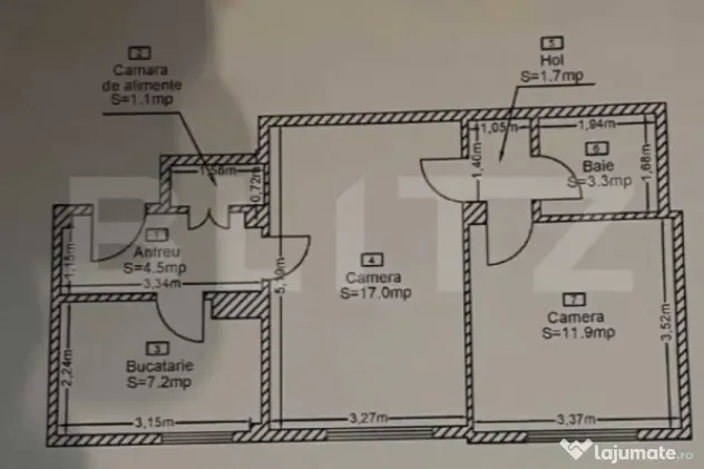 Apartament cu 2 camere, 47 mp, zona Horea-Ideal pentru locui