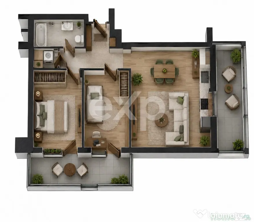 Apartament Premium 3 camere Parc Sebastian