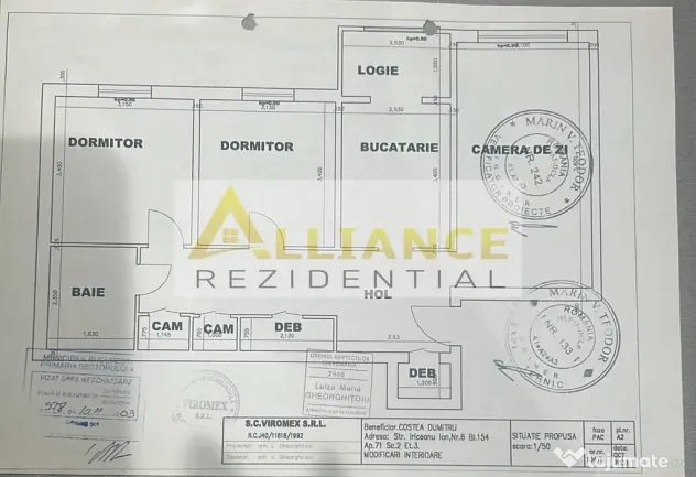 Apartament 3camere Apărătorii Patriei