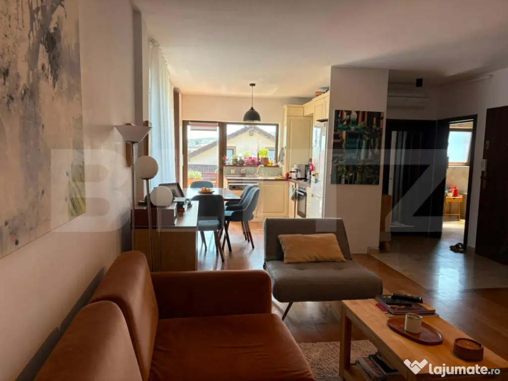 Apartament 3 camere, 77 mp,+22 mp terase, parcare inclusa, B