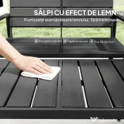 Outsunny Set Mobilier de Grădină cu Canapea, Fotolii și Măsuță, Ideal pentru Exterior