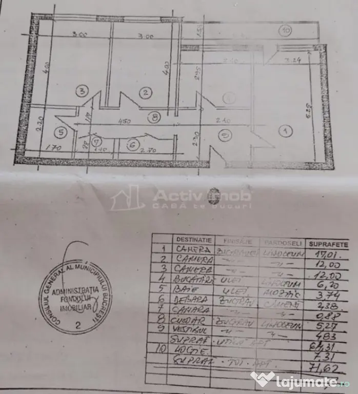 3 Camere, Decomandat, Al. Obregia